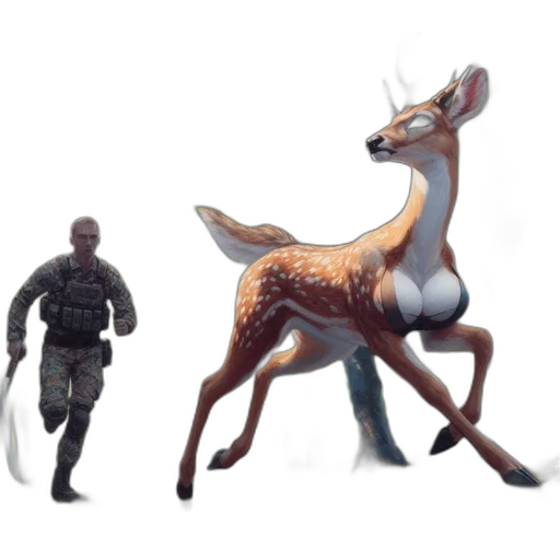 creature, animal, concept art, 3d render transparent PNG cut-out