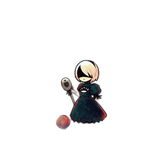 staff, dress, weapon, creature transparent PNG cut-out