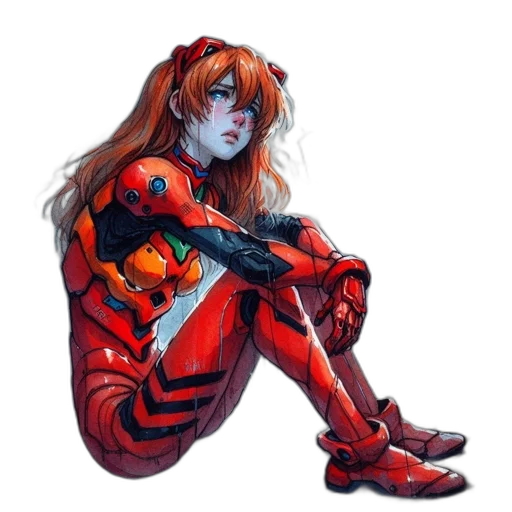 robot, comic book art, concept art, cyberpunk transparent PNG cut-out