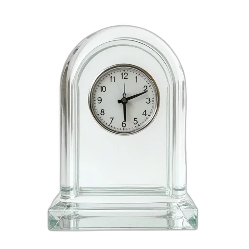 antique, looking, crystal, clock transparent PNG cut-out