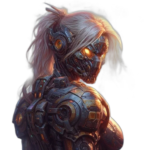 robot, face, mask, creature transparent PNG cut-out