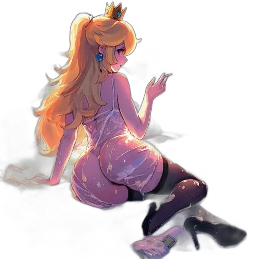 dress, crown, staff, robot transparent PNG cut-out