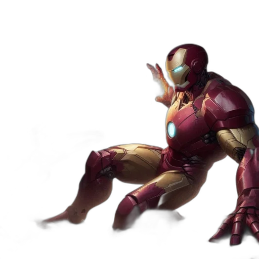 robot, concept art, 3d render, comic book art transparent PNG cut-out