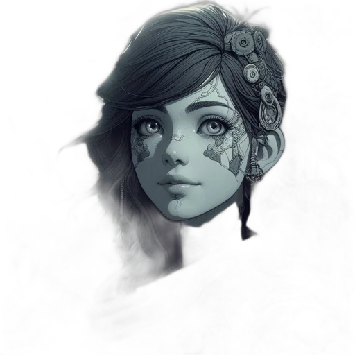 face, mask, crown, robot transparent PNG cut-out