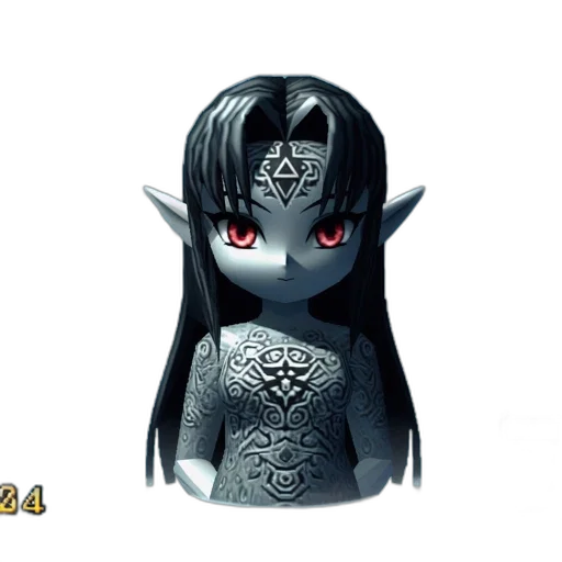 3d render, concept art, fantasy art, pixel art transparent PNG cut-out