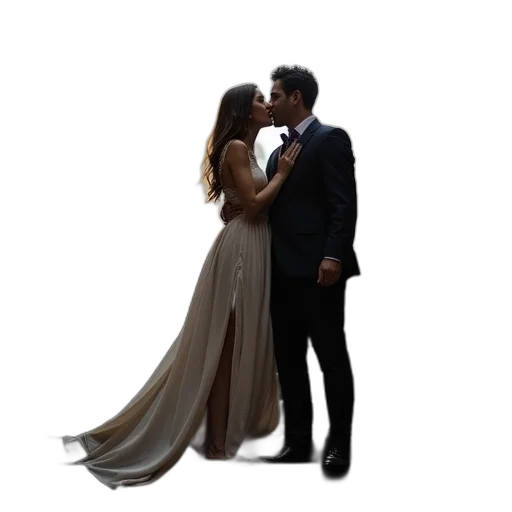 dress, photorealistic, kiss, kolly transparent PNG cut-out