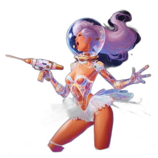 robot, weapon, staff, concept art transparent PNG cut-out