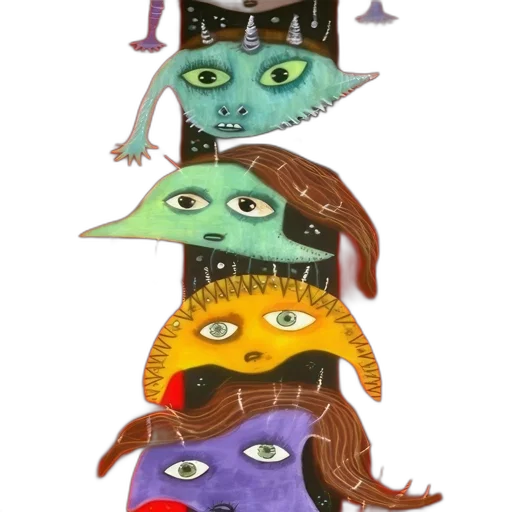 mask, staff, concept art, fantasy art transparent PNG cut-out