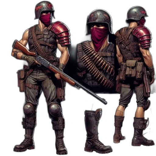 weapon, concept art, cyberpunk, comic book art transparent PNG cut-out