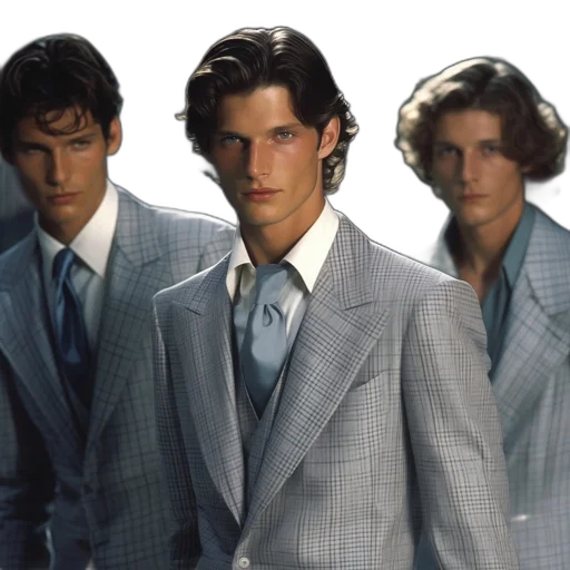 jacket, three, men, formal transparent PNG cut-out