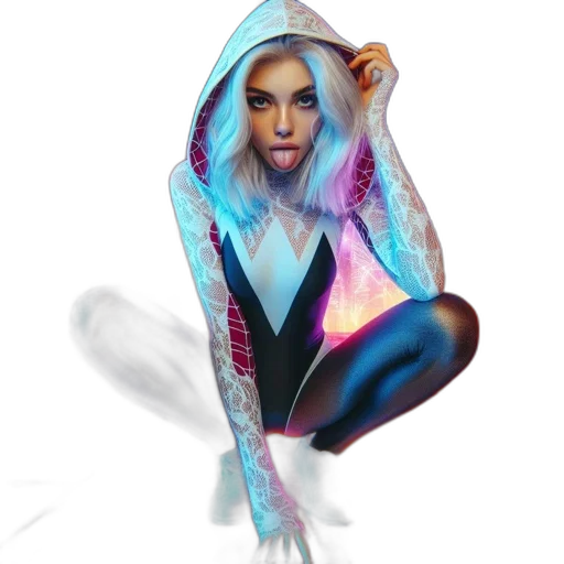 jacket, umbrella, dress, creature transparent PNG cut-out