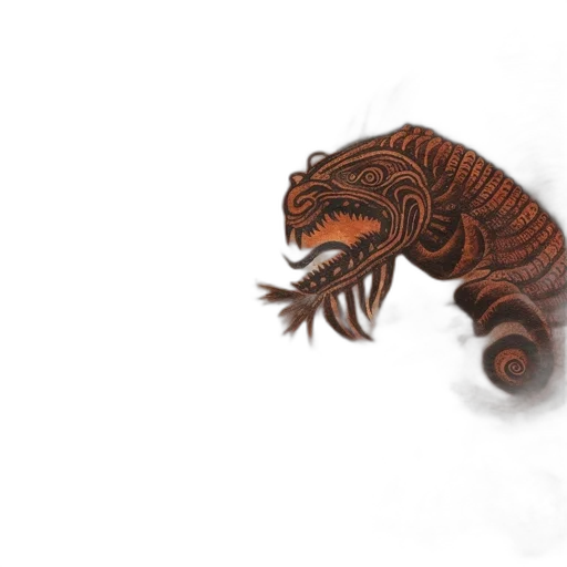 creature, dragon, animal, hair transparent PNG cut-out