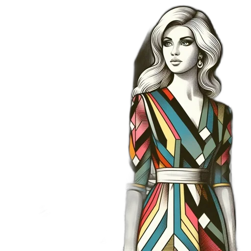 dress, jewelry, staff, fantasy art transparent PNG cut-out