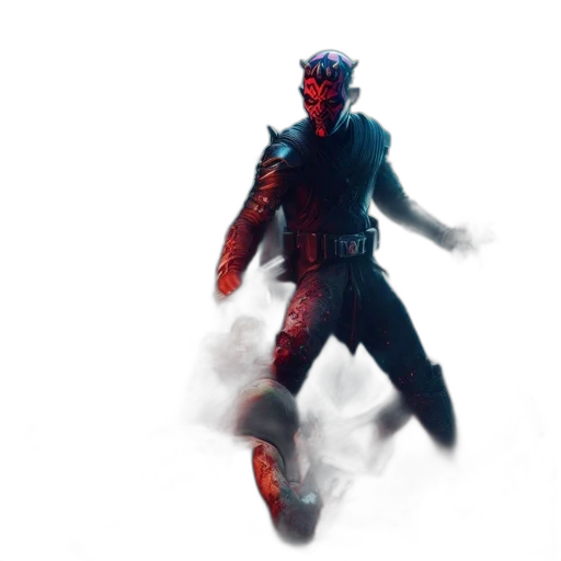 mask, jacket, weapon, dragon transparent PNG cut-out