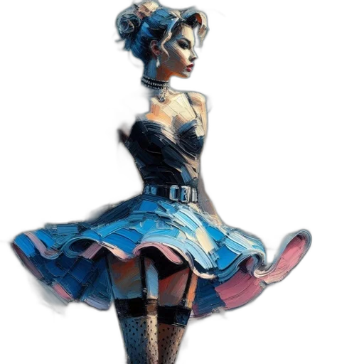 dress, concept art, fantasy art, 3d render transparent PNG cut-out