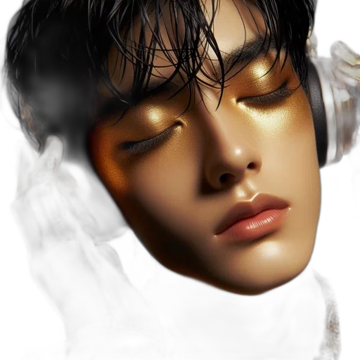 face, mask, creature, photorealistic transparent PNG cut-out