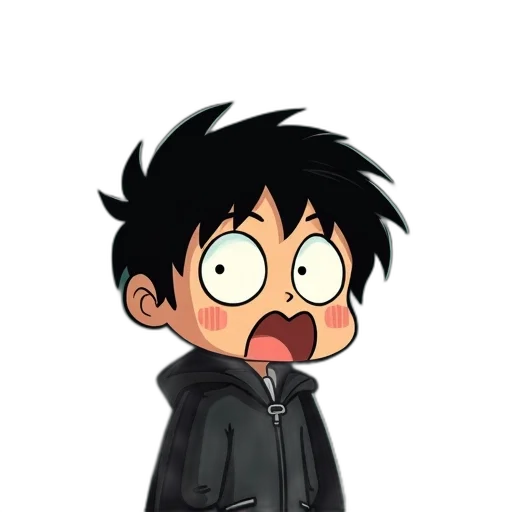 jacket, staff, creature, cartoon transparent PNG cut-out