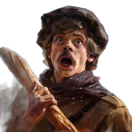 face, staff, sword, weapon transparent PNG cut-out
