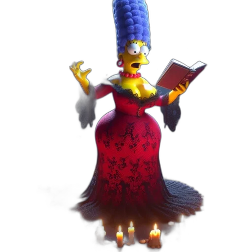 crown, hat, dress, creature transparent PNG cut-out