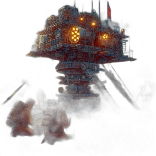 robot, weapon, sword, building transparent PNG cut-out