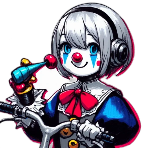 robot, weapon, staff, face transparent PNG cut-out