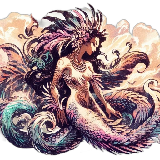 dragon, creature, fantasy art, watercolor transparent PNG cut-out