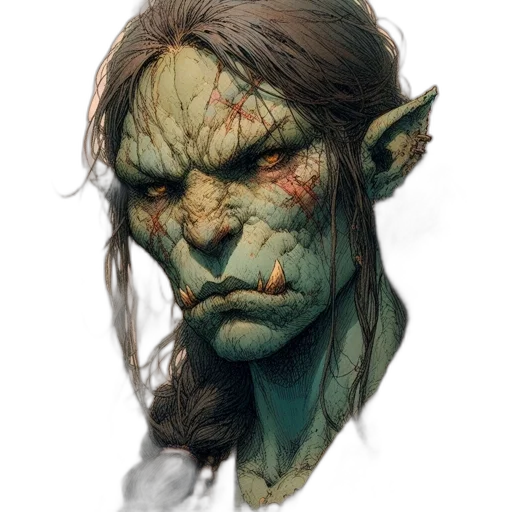 face, staff, creature, mask transparent PNG cut-out