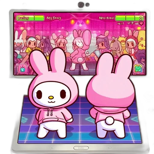 pixel art, concept art, vaporwave, cartoon transparent PNG cut-out