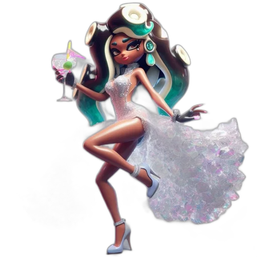 dress, concept art, fantasy art, pixel art transparent PNG cut-out