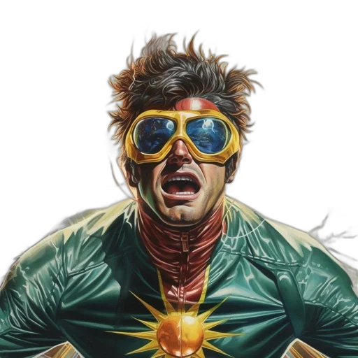 jacket, comic book art, concept art, cyberpunk transparent PNG cut-out
