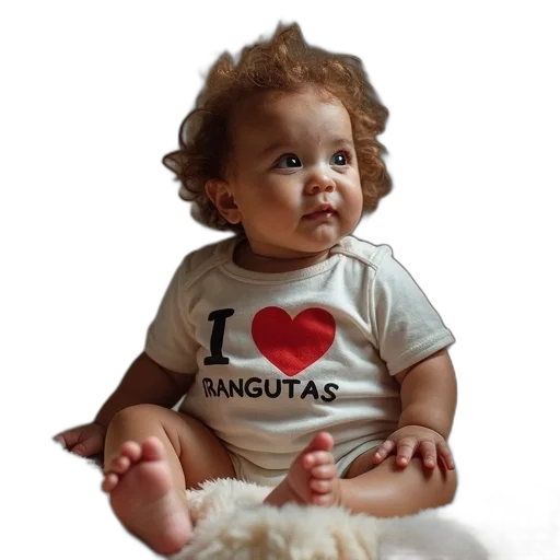 photorealistic, 3d render, oil painting, baby transparent PNG cut-out
