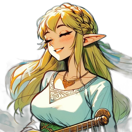 staff, fantasy art, pixel art, watercolor transparent PNG cut-out