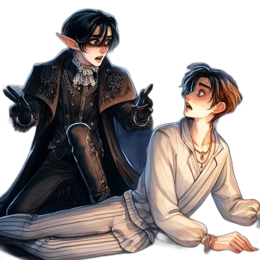 concept art, fantasy art, watercolor, comic book art transparent PNG cut-out