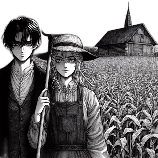 hat, comic book art, anime, fantasy art transparent PNG cut-out