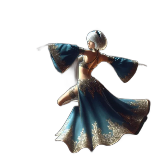 dress, staff, jewelry, crown transparent PNG cut-out