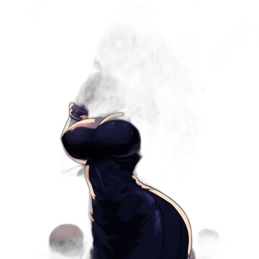 jacket, mask, staff, weapon transparent PNG cut-out