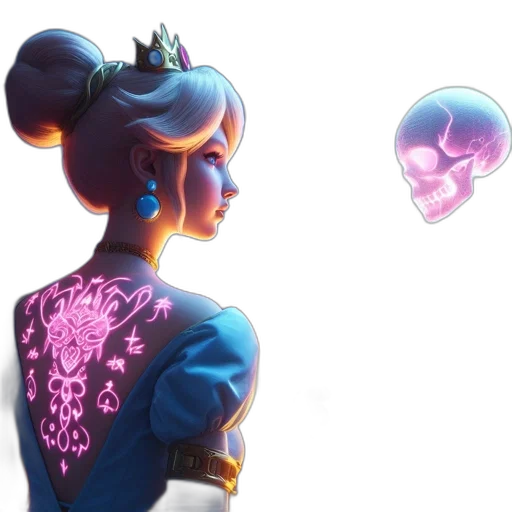 crown, dress, jewelry, staff transparent PNG cut-out