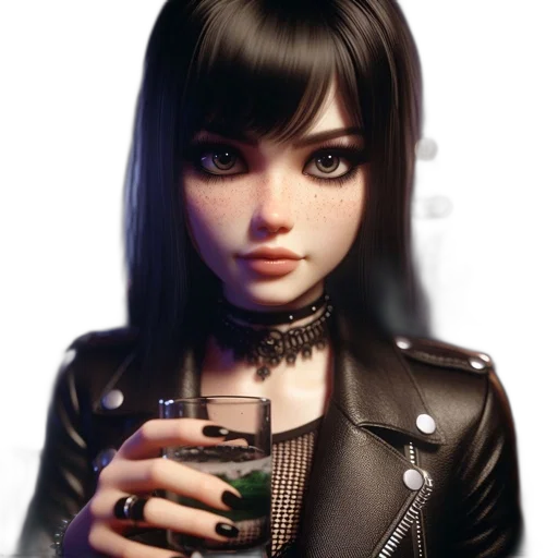 jacket, jewelry, face, robot transparent PNG cut-out