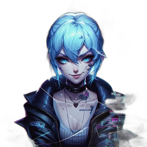 face, staff, robot, jacket transparent PNG cut-out