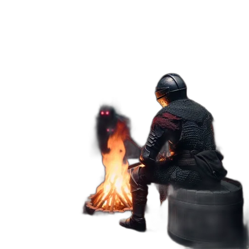 jacket, weapon, mask, staff transparent PNG cut-out