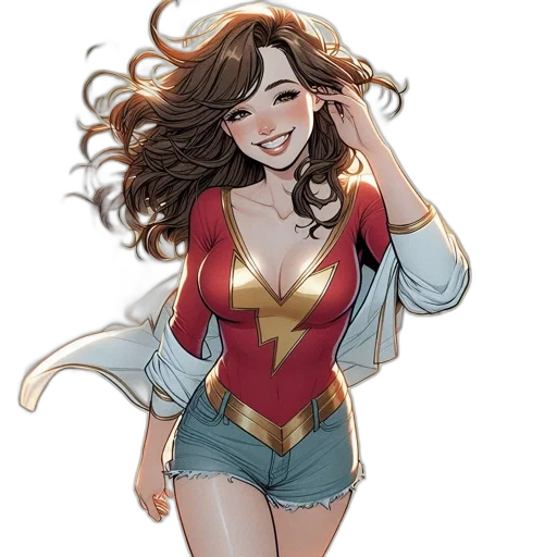 comic book art, concept art, cartoon, watercolor transparent PNG cut-out
