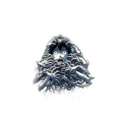 creature, animal, mask, hair transparent PNG cut-out