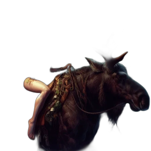 animal, staff, weapon, crown transparent PNG cut-out