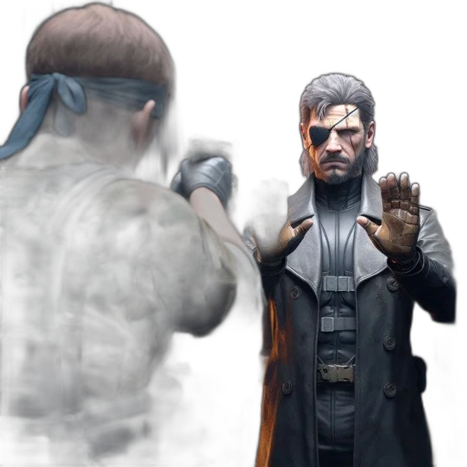 jacket, weapon, concept art, 3d render transparent PNG cut-out