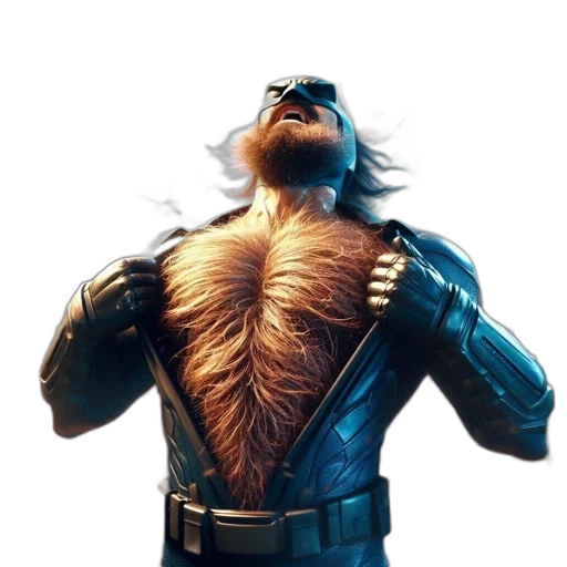 hair, animal, creature, jacket transparent PNG cut-out