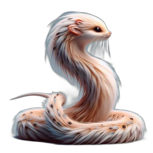 dragon, creature, hair, animal transparent PNG cut-out