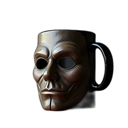 mask, face, 3d render, photorealistic transparent PNG cut-out