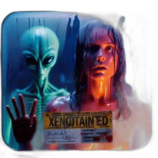 concept art, comic book art, cyberpunk, outer space transparent PNG cut-out