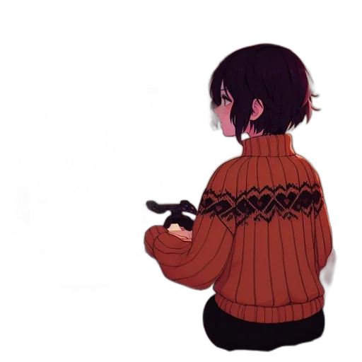 weapon, jacket, dress, staff transparent PNG cut-out
