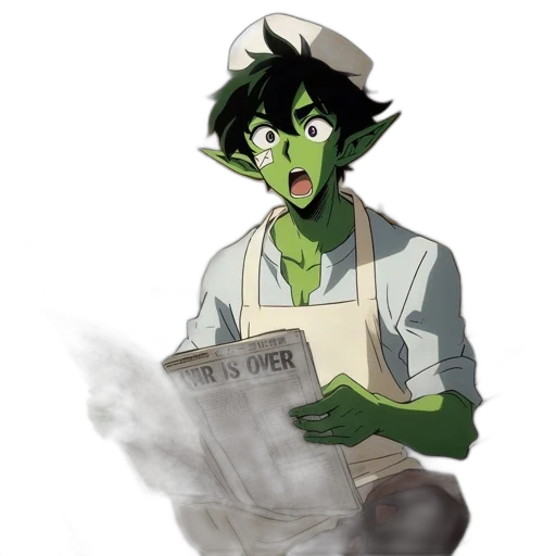staff, food, mask, anime transparent PNG cut-out